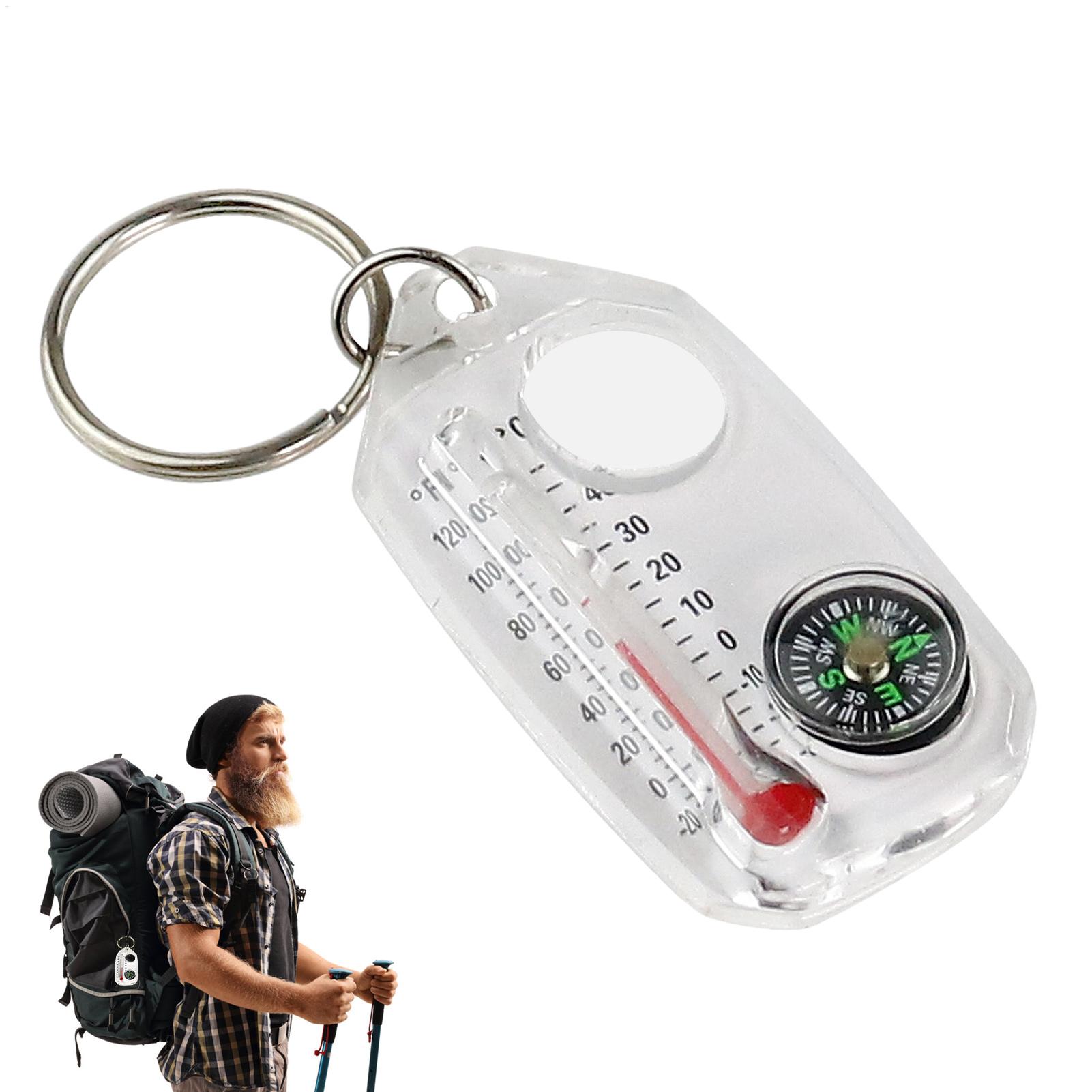 Compass Keychain Mini - Small Keychain Compass Portable Mini Keychain