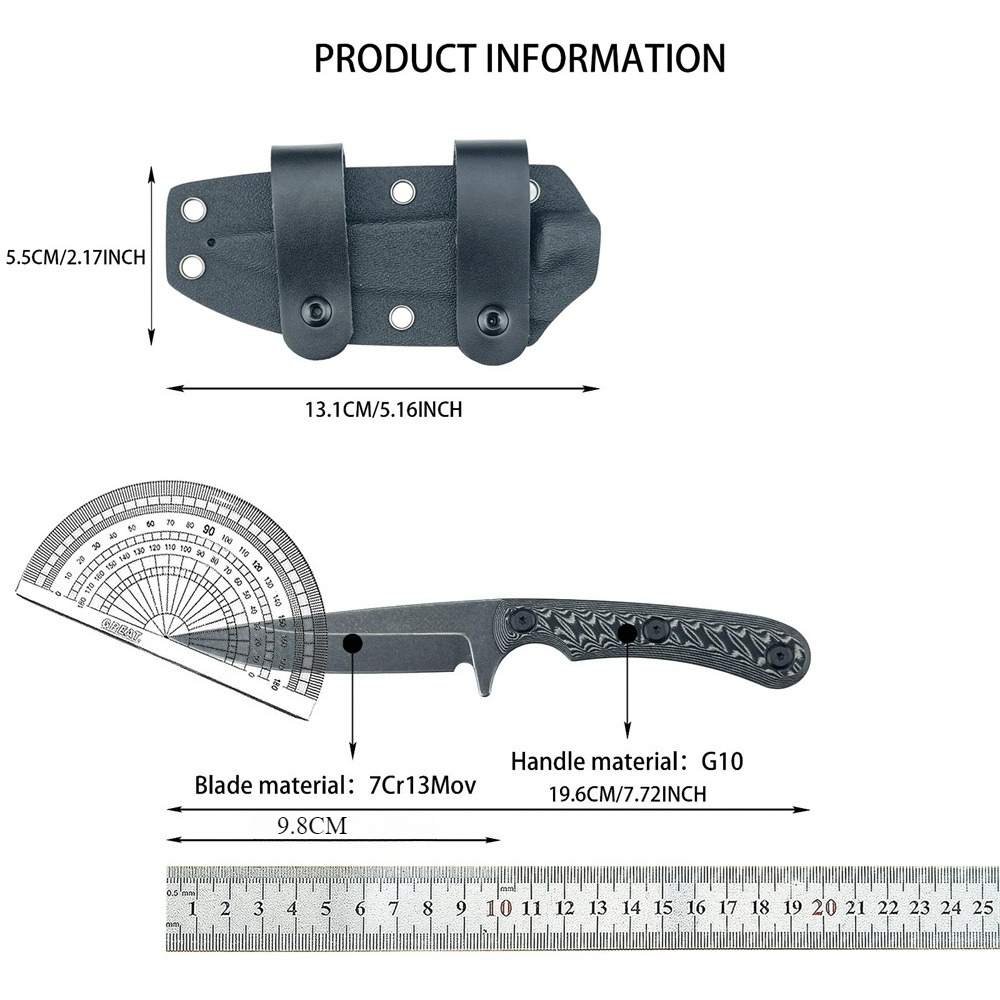Full Tang Fixed Blade Knives 7 - Edc Carry Fixed Blade review and price
