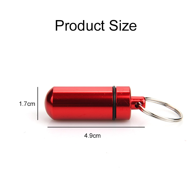 1/5PCS Aluminum Mini Pill Box  - Edc Pill Carry review and price