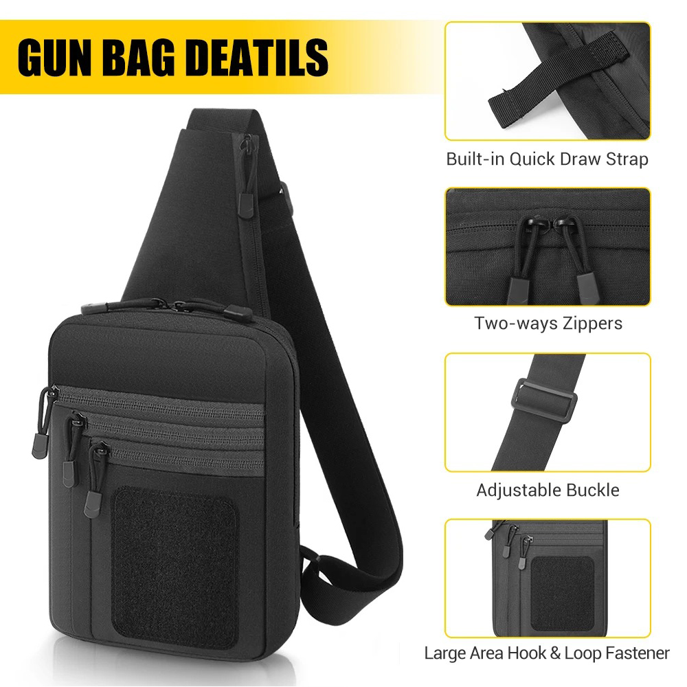 Concealed Carry Chest Gun Bag  - Edc Carry Bag For Pistol review and price