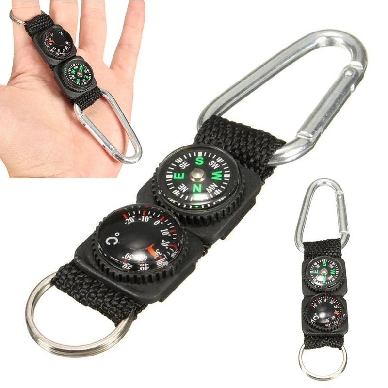 1pc Universal Multifunction 3  - Compass Keychain Mini review and price