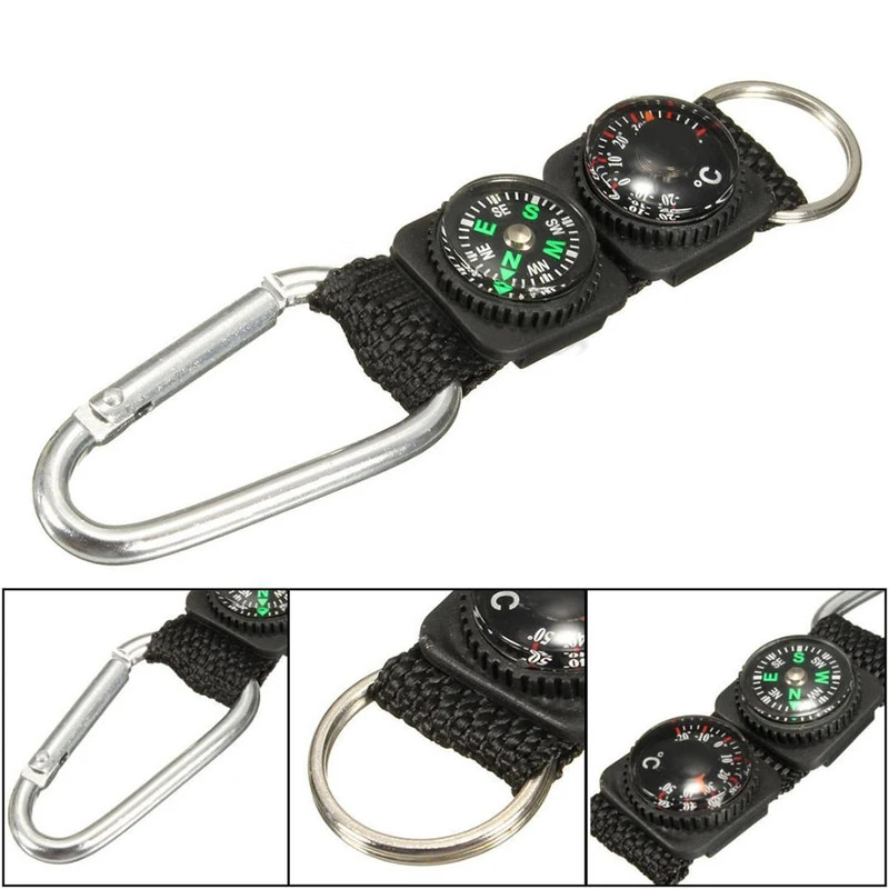 1pc Universal Multifunction 3  - Compass Keychain Mini review and price
