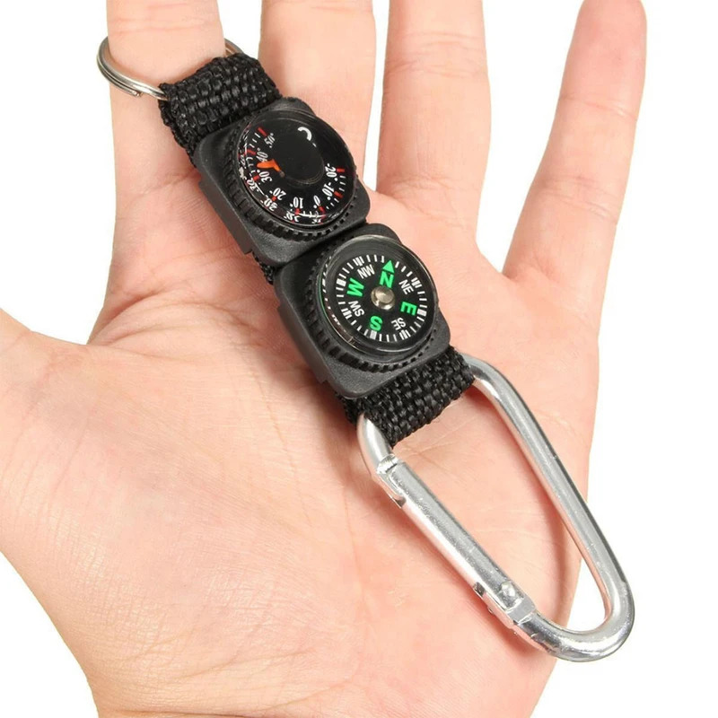 1pc Universal Multifunction 3  - Compass Keychain Mini review and price
