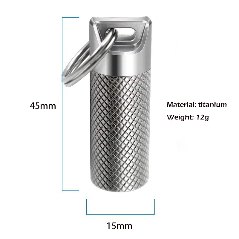 Titanium Alloy Mini Waterproof - Edc Pill Carry review and price