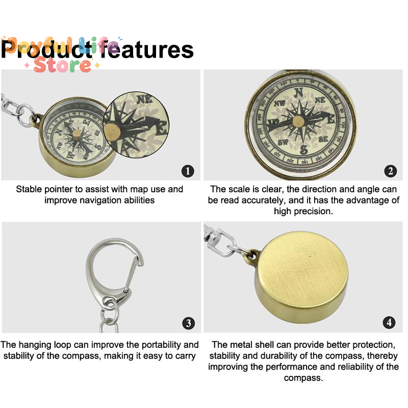 Hot Sale Climbing Equipment Ke - Compass Keychain Mini review and price