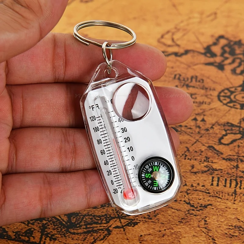 3 in 1 Keychain Compass Portab - Compass Keychain Mini review and price