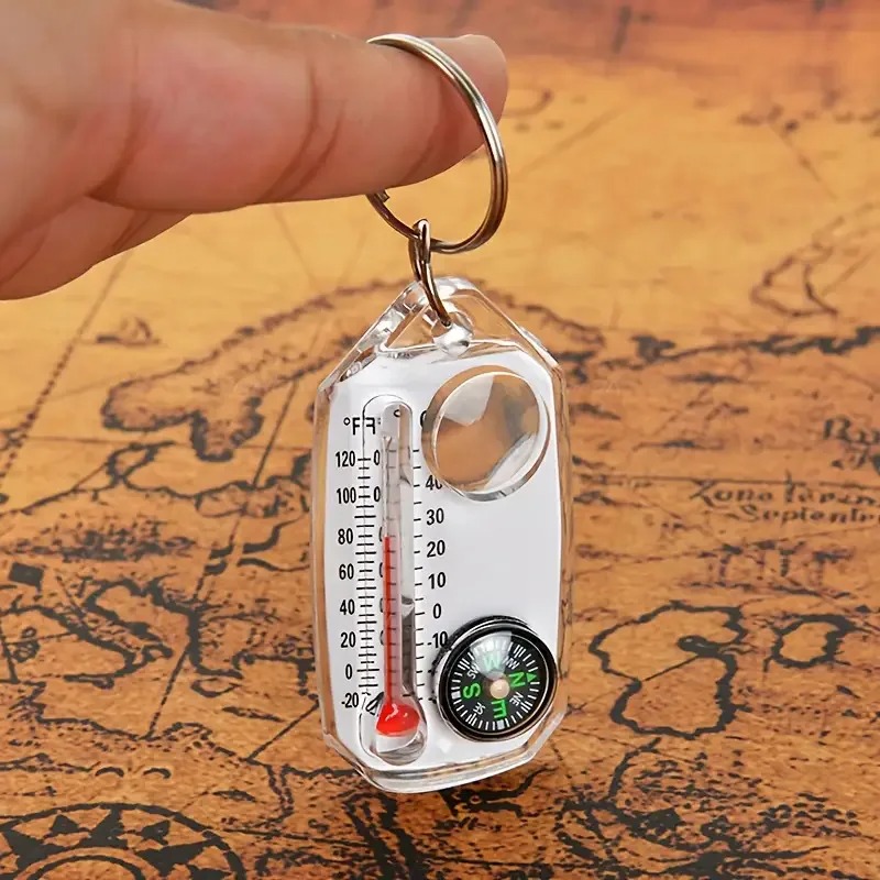 3 in 1 Keychain Compass Portab - Compass Keychain Mini review and price