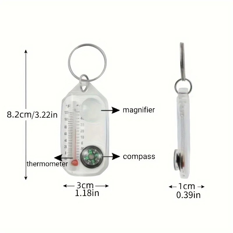 3 in 1 Keychain Compass Portab - Compass Keychain Mini review and price