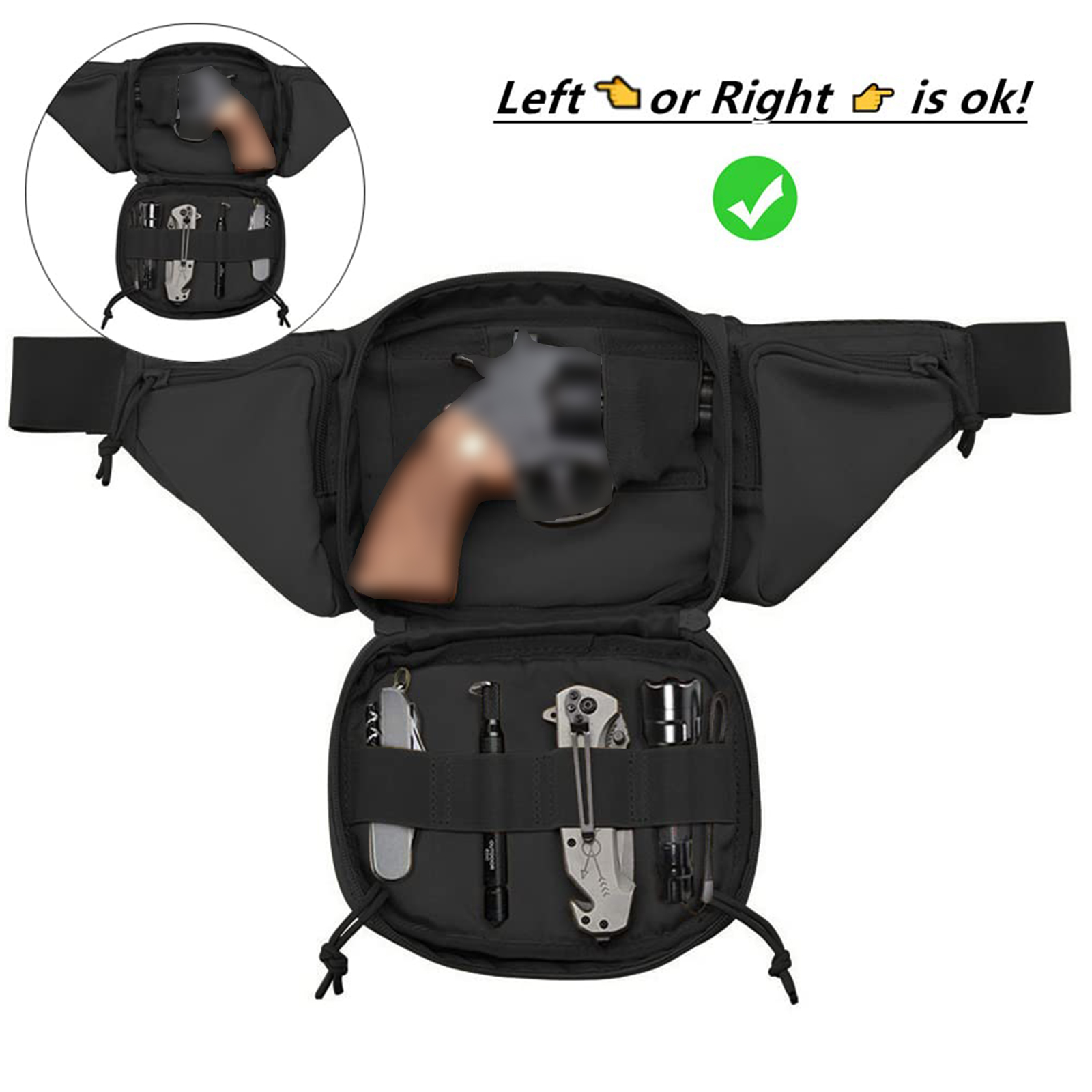 Tactical Fanny Pack Gun Holste - Edc Carry Bag For Pistol review and price