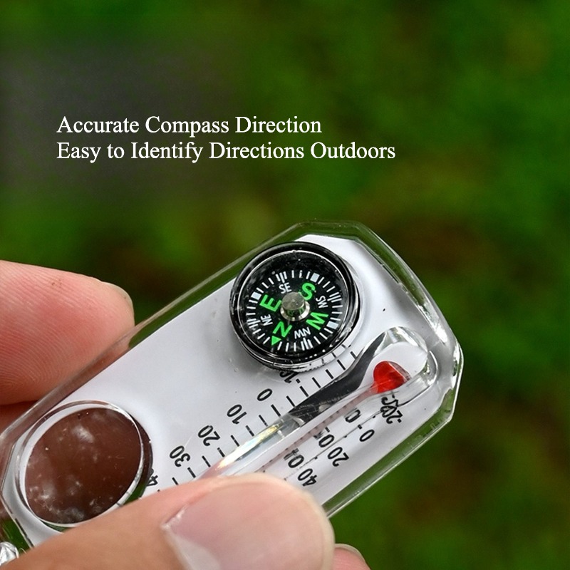 Outdoor Survival Compass Keych - Compass Keychain Mini review and price